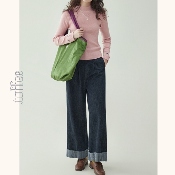 ハイウエストワイドバギーパンツ 《Z00733》