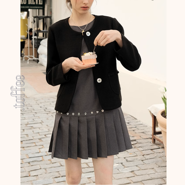 ノースリーブショートプリーツワンピース《Z00875》