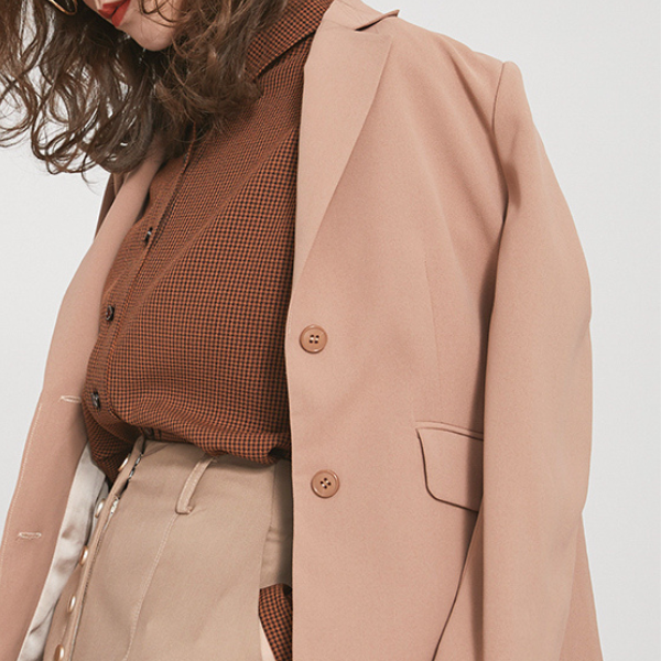 マルチプルフロントボタンハイウエストパンツ AU-189