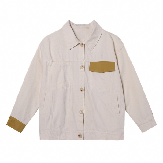 ブロックカラーカジュアルシャツ AU-012