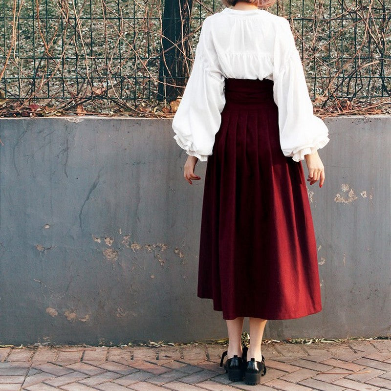 ビクトリア風のロマンティックブラウス tp0030