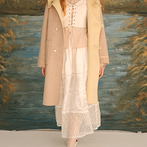 シアーレースミモレ丈スカート 《Z00619》