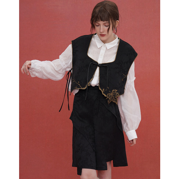 リーフモチーフベスト w-032