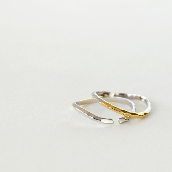 シンプルウェーブリング X-166