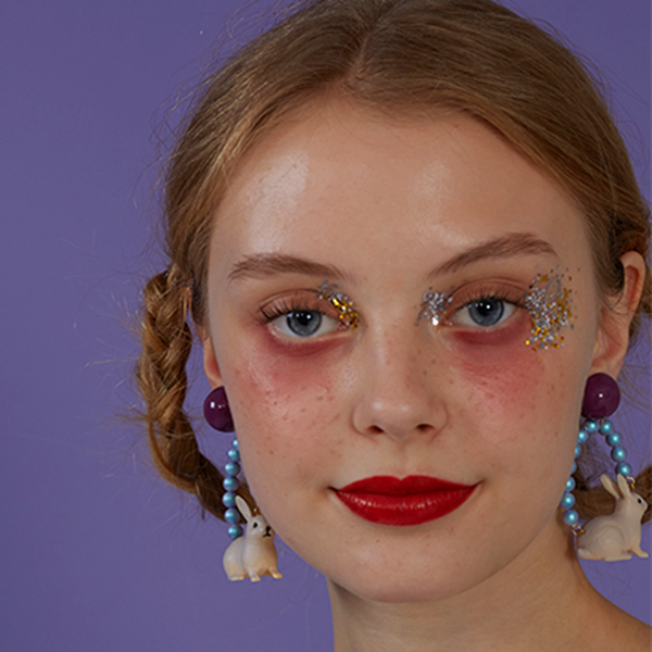 【2pattern】ラビットモチーフフープイヤーアクセサリー 《Z00795》