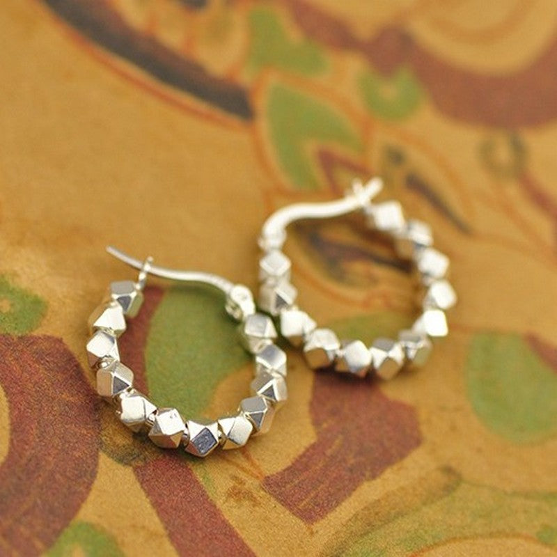 シルバー粒粒ピアス