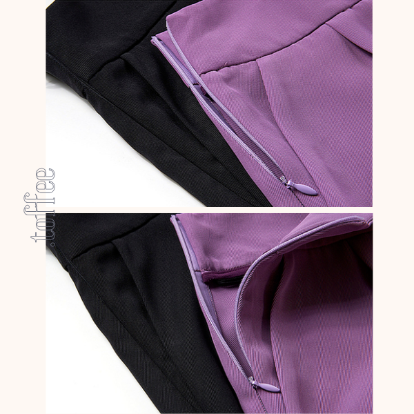 【3color】ハイウエストスリムサロペット 《Z00684》