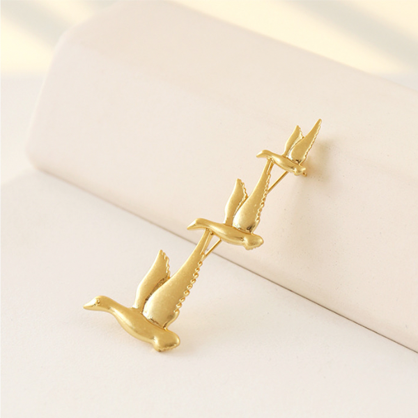 渡り鳥ブローチ X-168