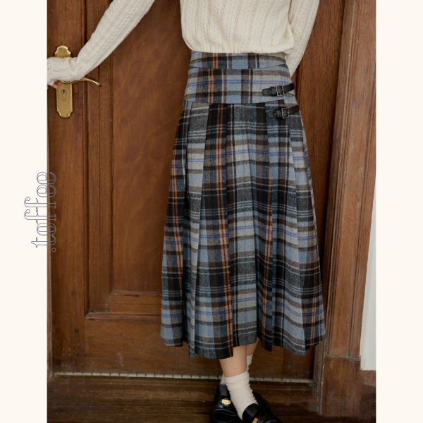 【2color】ハイウエストAラインロングスカート Z00560