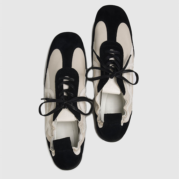 バイカラーフラットスニーカー Z00445