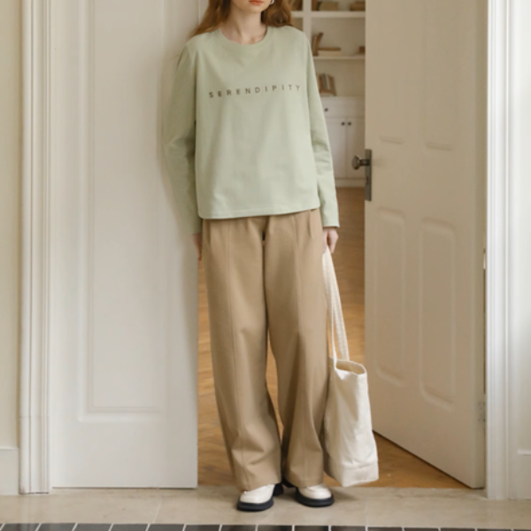 【3color】ハイウエストワイドシミターパンツ Z00890