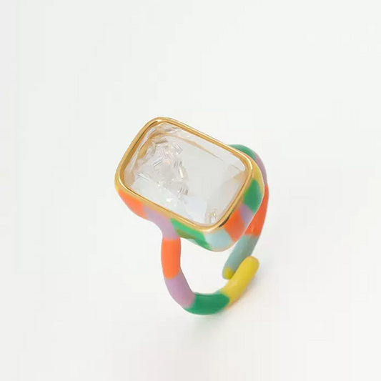 カラフルアジャスタブルリング Z00416