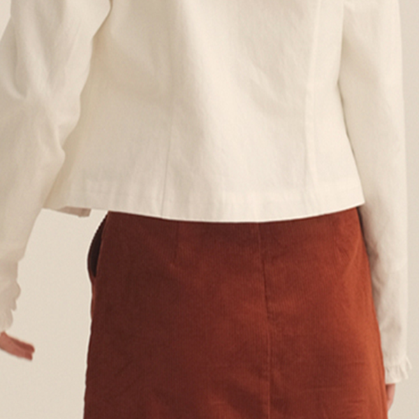 ストロベリープリントホワイトブラウス Z00448