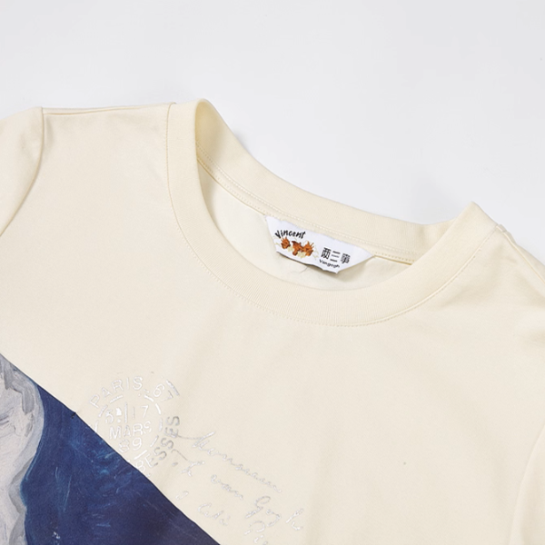 ゴッホと歩くアートTシャツ《Z01059》