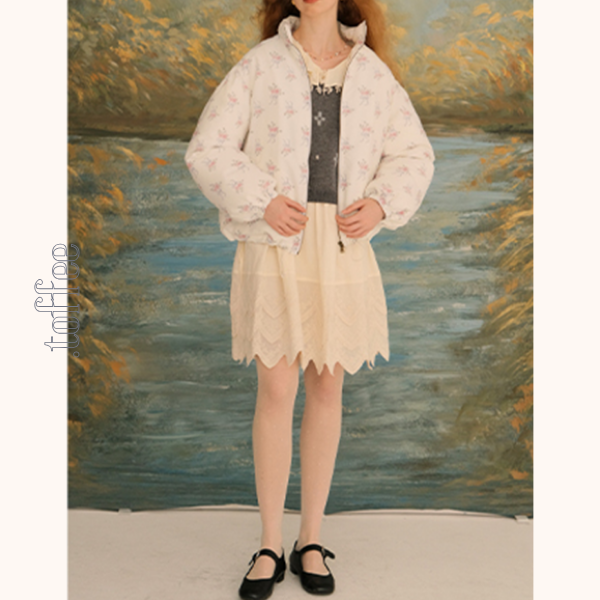 レースヘム&ドールカラーミニワンピース Z00626