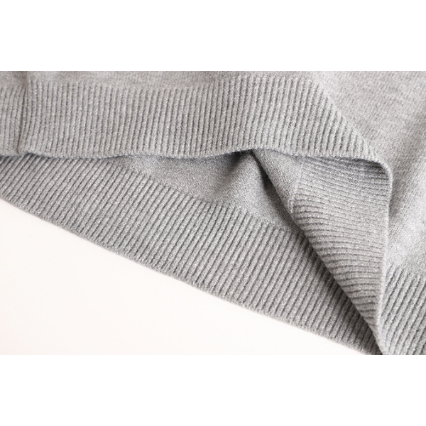 【3color】シンプルフラワーニットベスト X-335