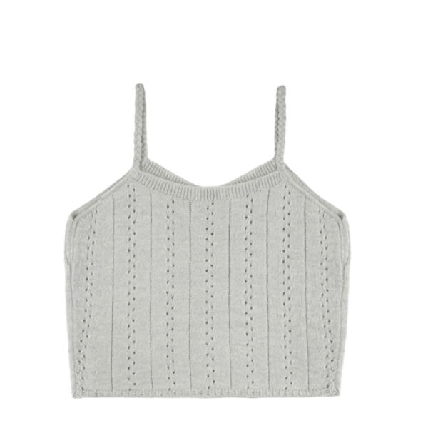 ツイストショルダーストラップメッシュキャミソール《Z00827》