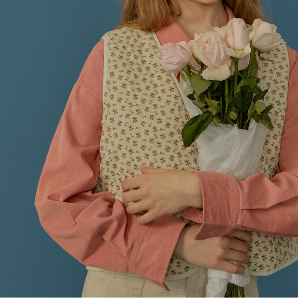 バックデザインローズピンクシャツ Z00067