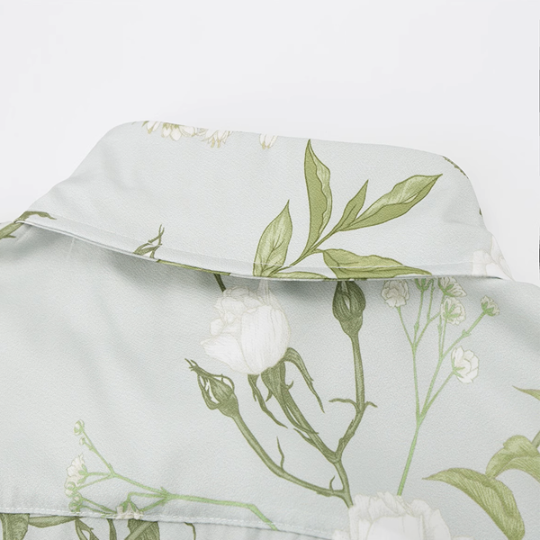 パッチポケット付きフローラルシャツ《Z00916》