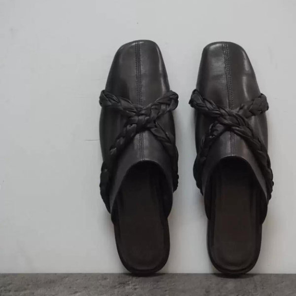 クロスバンドフラットミュール X-018