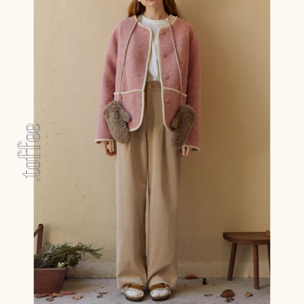 【2color】ハイウエストコーデュロイパンツ Z00523