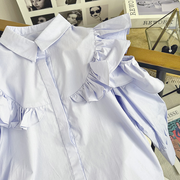 フリルショルダーシャツ Z00460