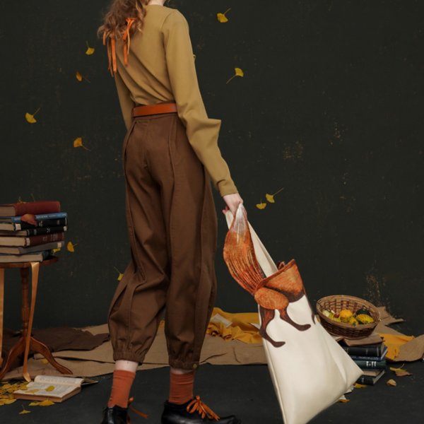 【2color】リブヘムセンタープレスパンツ AU-468