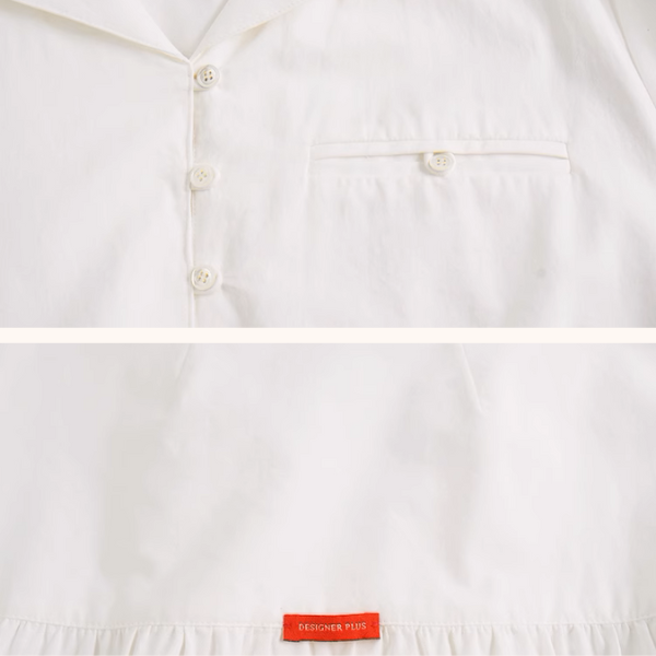 リボンドローストリングシャツワンピース《Z01010》