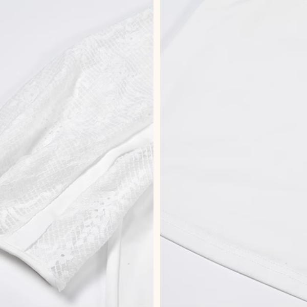 マリンテイストメッシュスリーブトップ《Z00973》