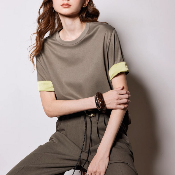 【3color】ボックスシルエットクルーネックTシャツ《Z00925》