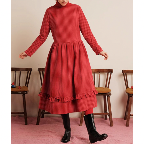 【2pattern】コットンレースワンピース Z00074