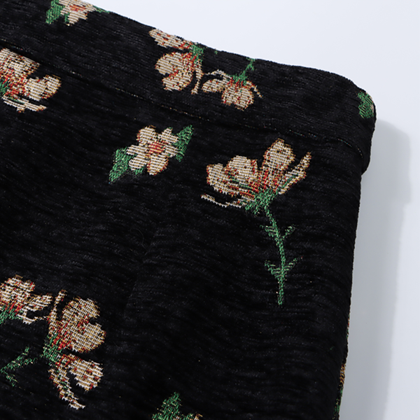 花柄タッセルジャカードスカート Z00574