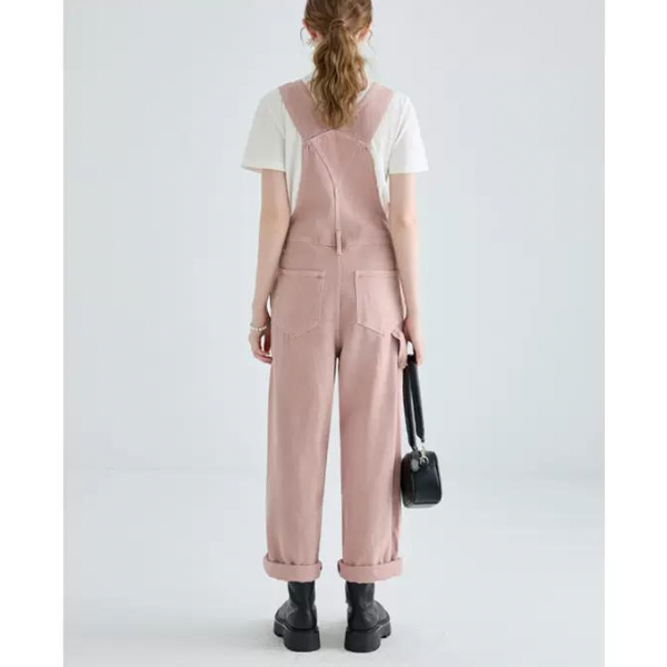 コットンカジュアルオーバーオール w-113