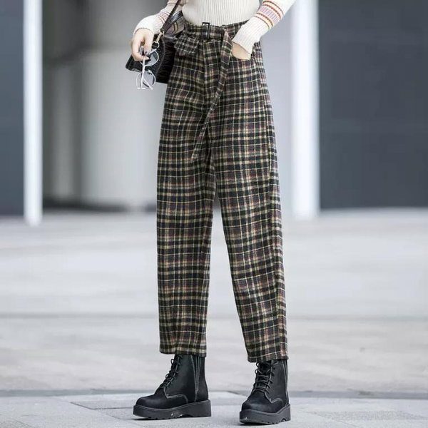 【2color】マルチチェックパンツ AU-456