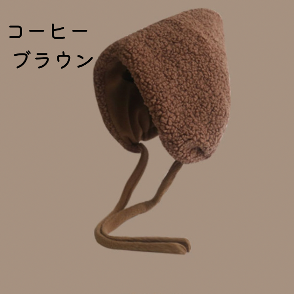 【6color】レースアップボアキャップ X-454