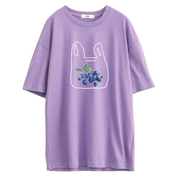 【5color】オーバーサイズロングプリントTシャツ《Z00991》