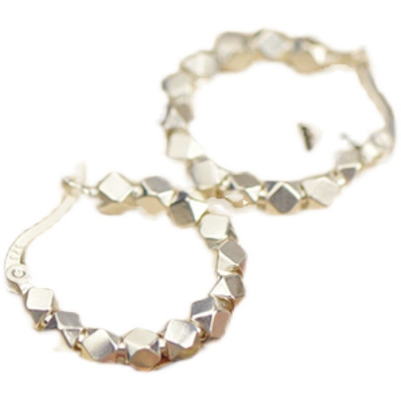 シルバー粒粒ピアス