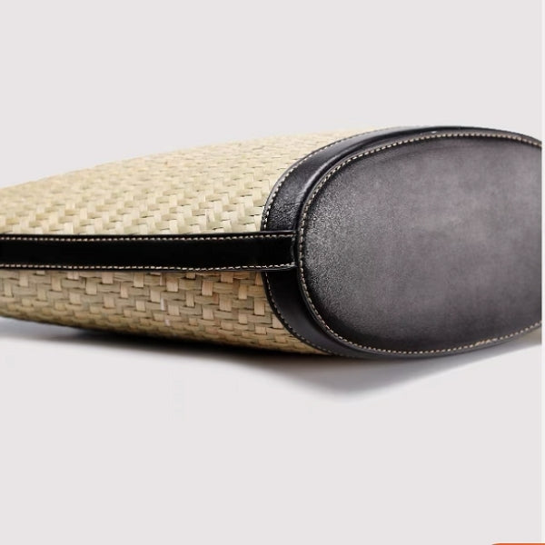 天然ラフィアショルダートートバッグ  su0044