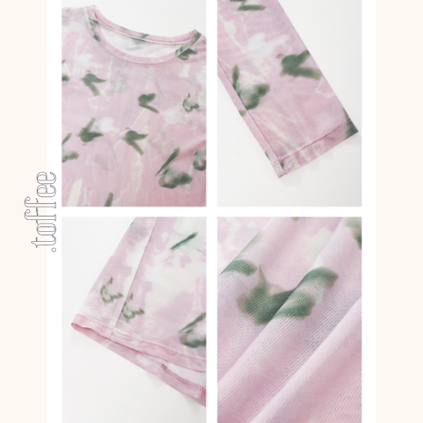 【3pattern】シースループリントロングTシャツ Z00414