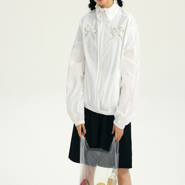 リボンモチーフの中空ジャケット Z00354