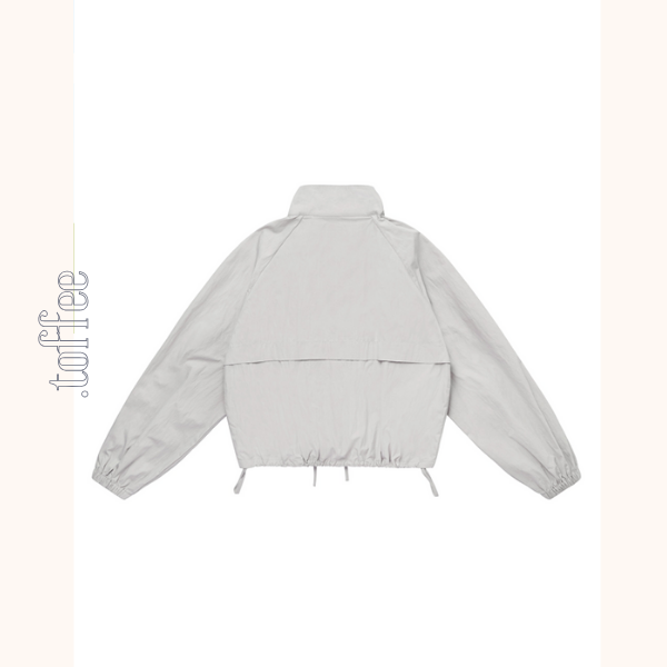 【2color】スタンドカラードロップショルダージャケット《Z00835》