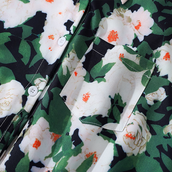 フローラルクロップドシャツ《Z00912》