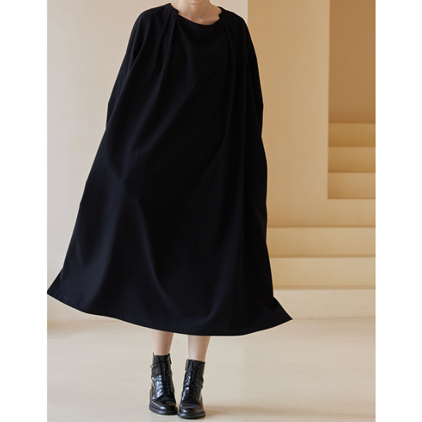 ブラックルーズロングワンピース Z00113