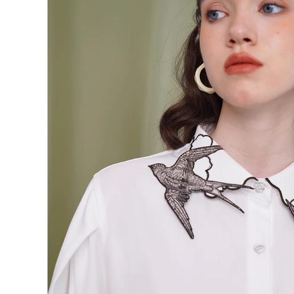 【2pattern】スワロウラペルブラウス  X-196