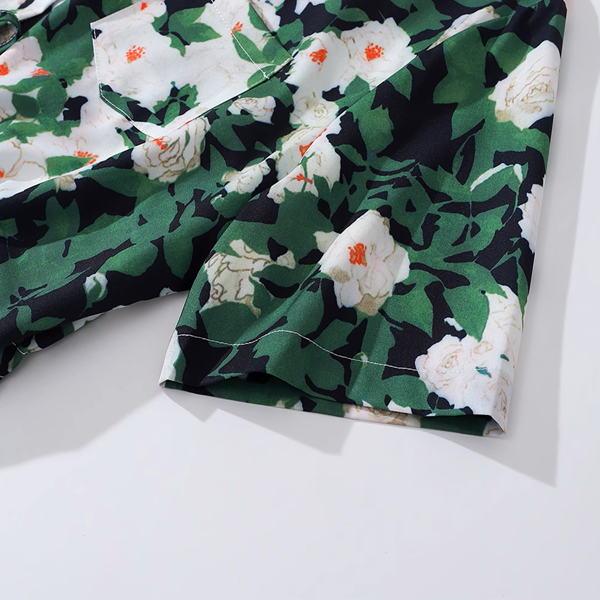 フローラルクロップドシャツ《Z00912》