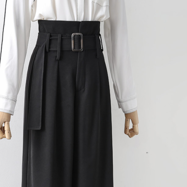 【2color】ドレープワイドパンツ AU-377