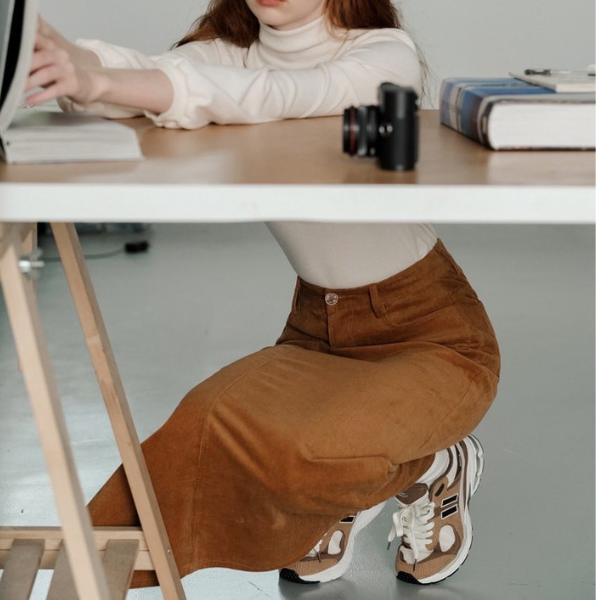 【3color】シンプルハイネックトップス w-090