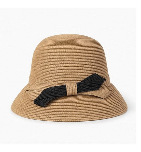 【2color】バイカラーリボンストローハット Z00381