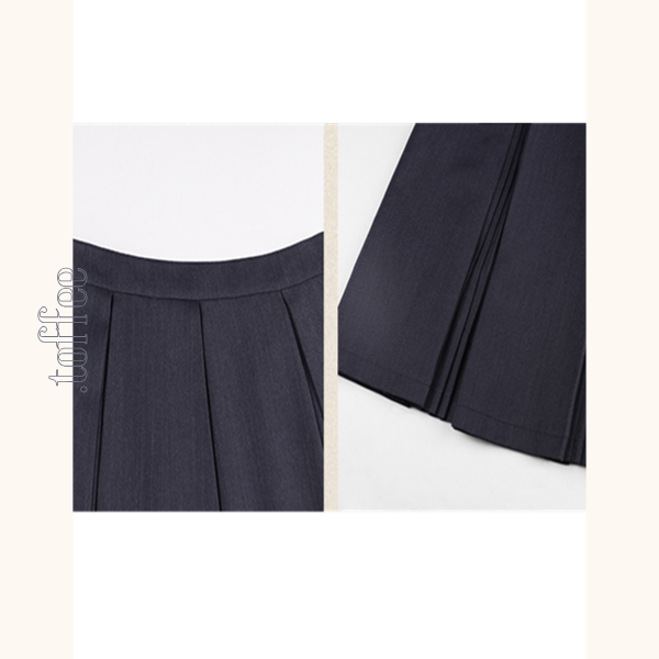2タイププリーツミモレ丈スカート Z00564