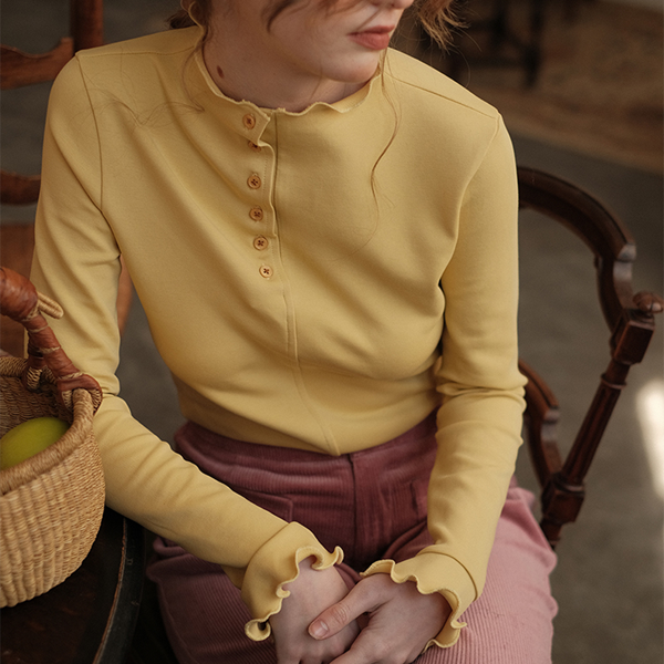 ハーフハイネックボトミングトップ Z00496